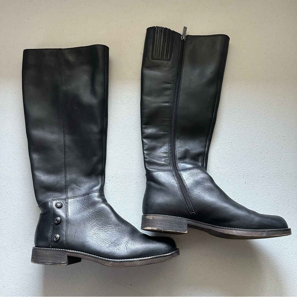 Franco Sarto leather riding tall boots